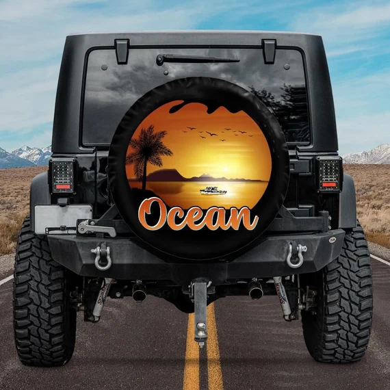 jeep with spare tire cover
