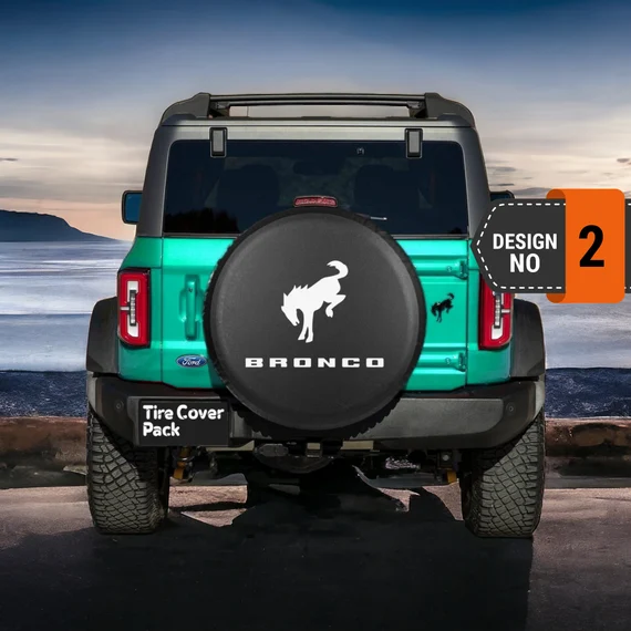 ford bronco spare tire cover