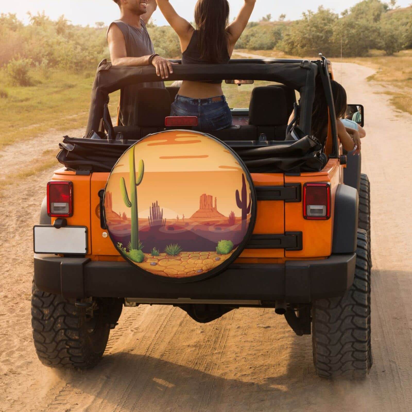off roading with spare tire cover