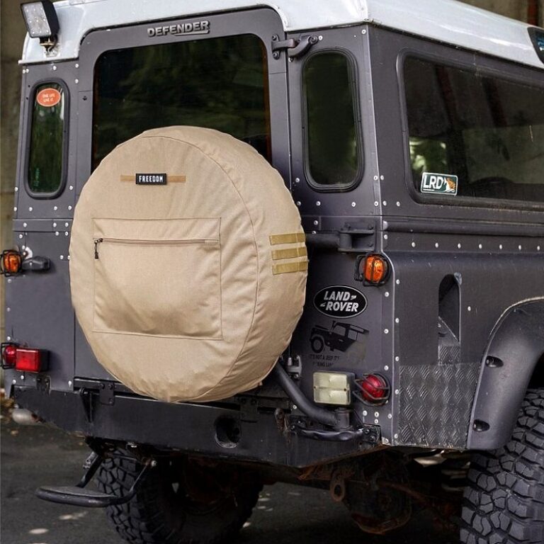 Spare tire cover with large capacity storage bag