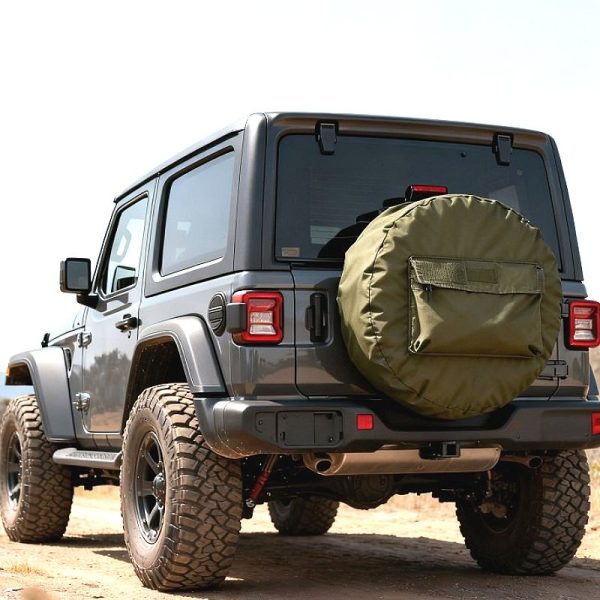 Spare tire cover with large capacity storage bag