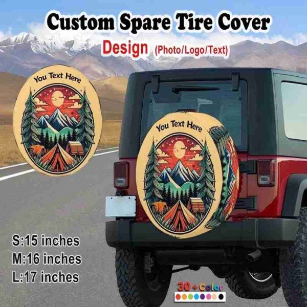 Heavy-Duty Camper Trailer Spare Tire Cover