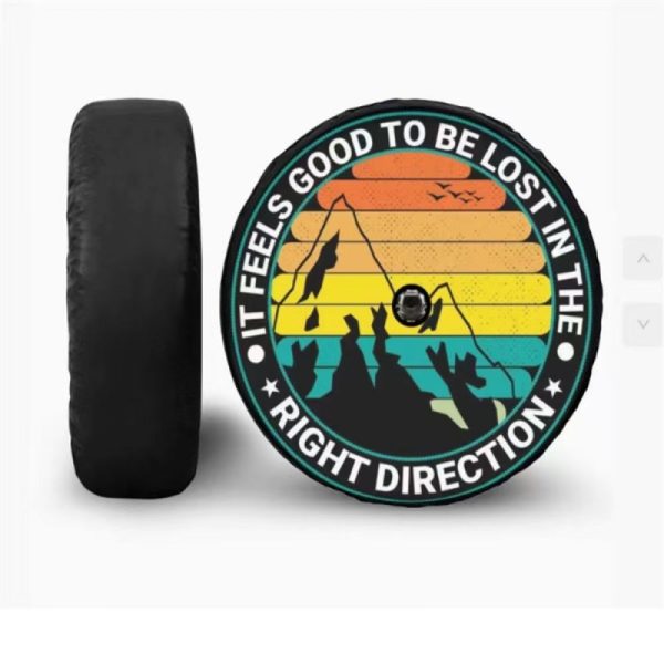 Custom patterned spare tire cover