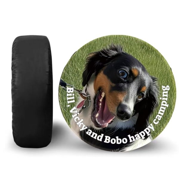 Custom patterned spare tire cover