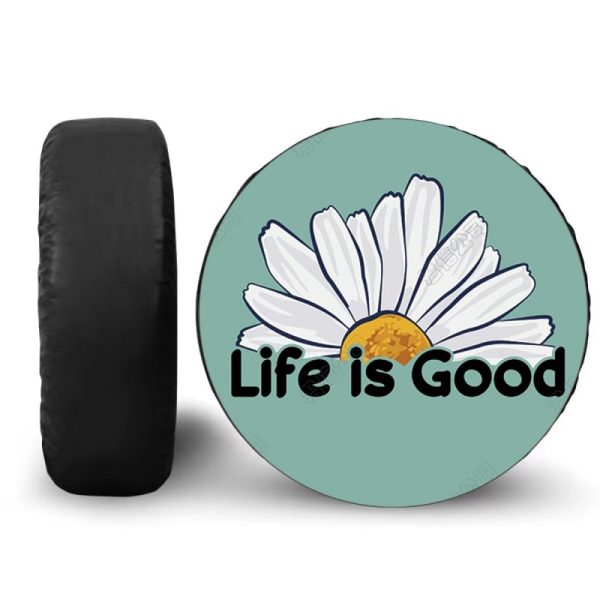 Custom patterned spare tire cover