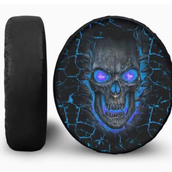Custom patterned spare tire cover