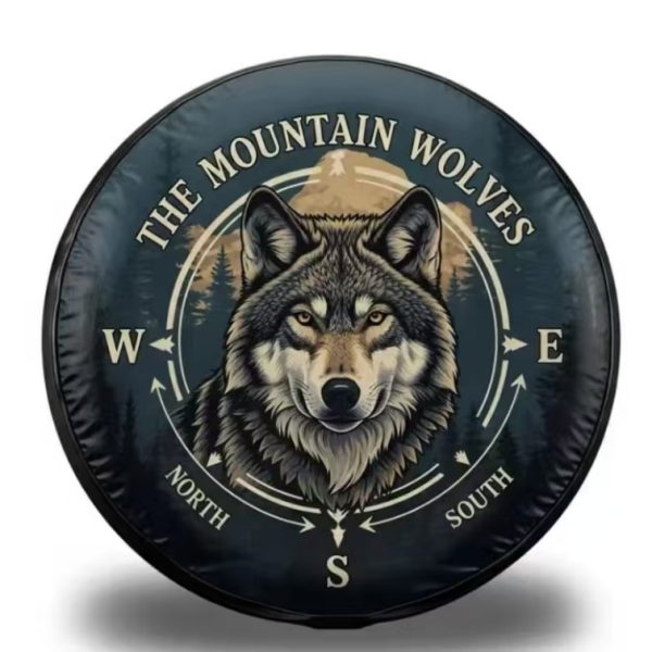 Custom patterned spare tire cover