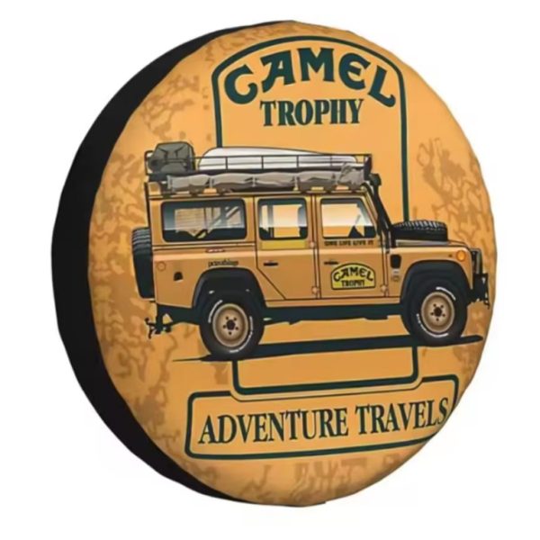 Custom patterned spare tire cover