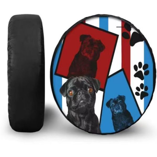 Custom patterned spare tire cover
